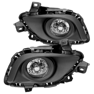 Coolstuffguru Compatible with Mazda 6 Clear Front Bumper Driving Fog Lights Pair+Bulbs+Switch