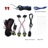 Coolstuffguru Compatible with GMC Sierra 1500/2500HD/3500HD Clear Lens Driving Fog Lights+Switch