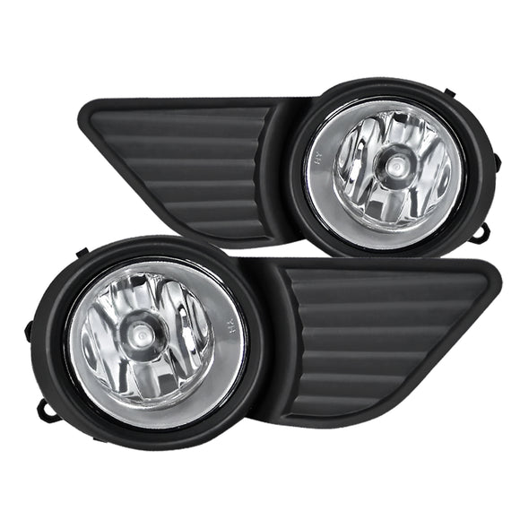 Coolstuffguru Clear Front Bumper Fog Lights Lamps+Switch Compatible with Toyota Sienna