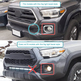 Coolstuffguru Compatible with Toyota Tacoma Clear Bumper Fog Lights Driving Lamps w/ Switch+H16 Bulbs