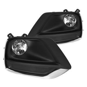 Coolstuffguru Compatible with Chevy Trax Replacement Clear Fog Lights Driving Bumper Lamps w/ Bulbs+Wiring