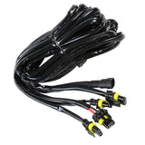 Coolstuffguru 12V 500W Fog Light 12 Gauge LED 4 Connectors 10ft Wiring Harness Kit Heavy Duty