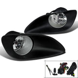 Coolstuffguru Compatible with Toyota Yaris 4 Door Sedan Oem Style Chrome Clear Fog Lights Lamps