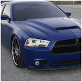 Coolstuffguru Compatible with Dodge Charger Chrome Dual Halo Projector Headlights+Clear Bumper Fog Lamps