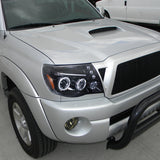 Coolstuffguru Compatible with Toyota Tacoma Halo Glossy Black Housing Projector Head Lights