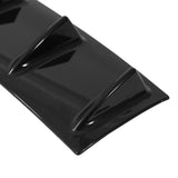 Coolstuffguru 5 Shark Fin 23" Rear Bumper Diffuser Spoiler Lip Wing Splitter Black ABS Chassis