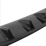 Coolstuffguru 7 Shark Fin 33" Rear Bumper Diffuser Spoiler Lip Wing Splitter Black ABS Chassis