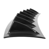 Coolstuffguru 7 Shark Fin 33" Rear Bumper Diffuser Spoiler Lip Wing Splitter Black ABS Chassis