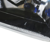 Coolstuffguru Black Clear Glass Lens Square Crystal 4X6 Sealed Beam H4 Headlights