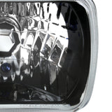 Coolstuffguru 7"X6" H4 Square Headlights Black W/ Blue City Light Set