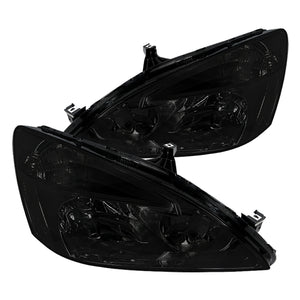 Coolstuffguru Compatible with Honda Accord LX EX JDM Smoke Lens Headlights Lamps