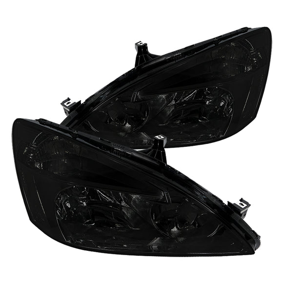 Coolstuffguru Compatible with Honda Accord LX EX JDM Smoke Lens Headlights Lamps