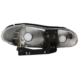 Coolstuffguru Compatible with Chevy Camaro Z28 Black Clear Headlights Left+Right Pair