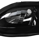Coolstuffguru Compatible with Chevy Camaro Z28 Black Clear Headlights Left+Right Pair