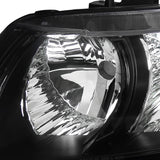 Coolstuffguru Replacement Black Headlights Head Lamps Pair Compatible with 2006-2011 Honda Civic 2Dr Coupe