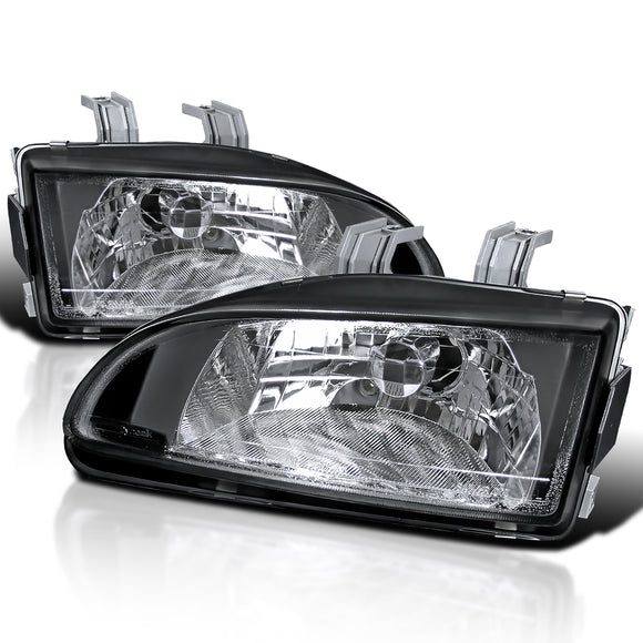 Coolstuffguru Compatible with Honda Civic Ex Dx Lx Black Housing Headlights