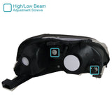 Coolstuffguru Compatible with Honda Civic DX LX EX Si JDM Black Headlights