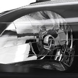 Coolstuffguru Compatible with Honda Civic DX LX EX Si JDM Black Headlights