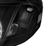 Coolstuffguru Compatible with Honda Civic DX LX EX Si JDM Black Headlights