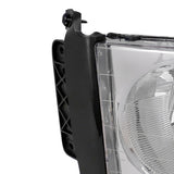 Coolstuffguru Compatible with Dodge Ram 1500/2500/3500 Euro Crystal Chrome Clear Headlights Pair