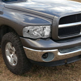 Coolstuffguru Compatible with Dodge Ram 1500/2500/3500 Euro Crystal Chrome Clear Headlights Pair