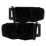 Coolstuffguru Compatible with Dodge Ram 1500/2500/3500 Pickup Crystal Smoke Tinted Headlights