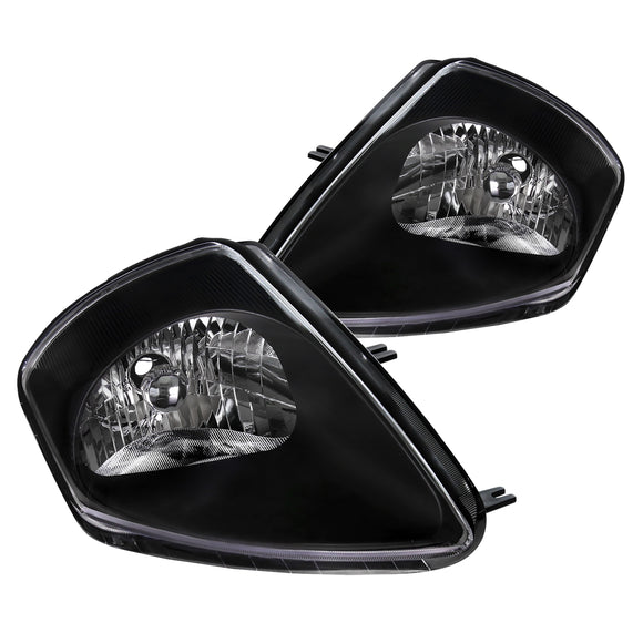 Coolstuffguru Compatible with Mitsubishi Eclipse JDM Black Clear Headlights Lamps Pair