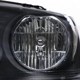 Coolstuffguru Compatible with Ford F150 Black Clear Headlights w/ Clear Reflector Pair