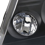 Coolstuffguru Compatible with Ford F150 Black Clear Headlights w/ Clear Reflector Pair