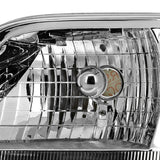 Coolstuffguru Compatible with 97-03 Ford F150 97-02 Expedition Chrome Clear Headlights+Corner Lamp