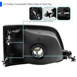 Coolstuffguru BLACK HEAD LIGHTS+CORNER SIGNAL LAMPS Compatible with 1997-2003 FORD F150