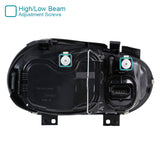 Coolstuffguru Compatible with VW Golf GTI Black Headlights w/Built-in Fog Lamps+Clear Fog Lights+Switch