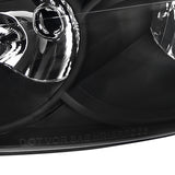 Coolstuffguru Compatible with Chevy Impala Monte Carlo Euro Black Crystal Headlights+Clear Reflector