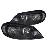 Coolstuffguru Compatible with Chevy Impala Monte Carlo Euro Black Crystal Headlights+Clear Reflector