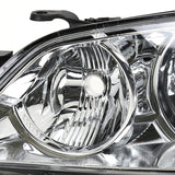 Coolstuffguru Compatible with Lexus IS300 Replacement Chrome Clear Headlights Front Lamps Left+Right