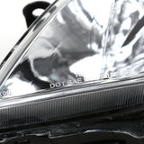 Coolstuffguru Compatible with Lexus IS300 Replacement Chrome Clear Headlights Front Lamps Left+Right