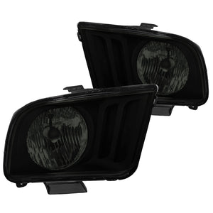 Coolstuffguru Compatible with Ford Mustang Smoke Euro Head Lights Lamps Pair