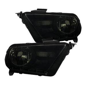 Coolstuffguru Compatible with Ford Mustang Diamond Headkights Black Head Lamps