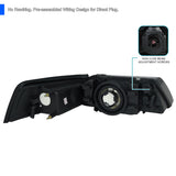 Coolstuffguru Compatible with Ford Mustang Smoke Lens Front Driving Headlights Tinted Head Lamps Left+Right