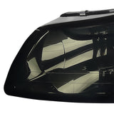 Coolstuffguru Compatible with Ford Mustang Smoke Lens Front Driving Headlights Tinted Head Lamps Left+Right