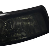 Coolstuffguru Compatible with Ford Mustang Smoke Lens Front Driving Headlights Tinted Head Lamps Left+Right