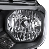 Coolstuffguru Black Housing Clear Lens Headlights Compatible with Ford Ranger XL/XLT 2019-2021, L+R Pair Head Lights Lamps