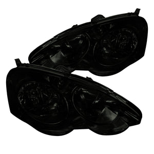 Coolstuffguru Compatible with Acura RSX Replacement Smoke Lens Headlights Front Head Lights Lamps Left+Right