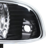 Coolstuffguru Compatible with Chevy S10 Blazer Pickup Black Crystal Headlights+Clear Bumper Corner Lamps