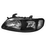 Coolstuffguru Compatible with Nissan Sentra SE-R GXE SE 4Dr JDM Crystal Black Headlights Pair