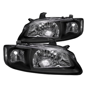 Coolstuffguru Compatible with Nissan Sentra SE-R GXE SE 4Dr JDM Crystal Black Headlights Pair