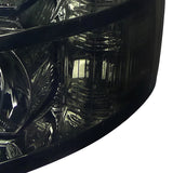 Coolstuffguru Compatible with Chevy Silverado 1500/2500/3500 HD Smoke Crystal Headlights+Clear Reflector