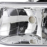 Coolstuffguru CHROME HEADLIGHTS+BUMPER SIGNAL LIGHTS+CLEAR TAIL BRAKE LAMPS Compatible with 1999-2002 SILVERDO