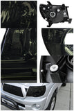 Coolstuffguru Compatible with Toyota Tacoma Smoke Tinted Lens JDM Crystal Headlights Head Lamps