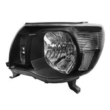 Coolstuffguru Black Clear Headlights Head Lamps Left Right Compatible with 2005-2011 Toyota Tacoma